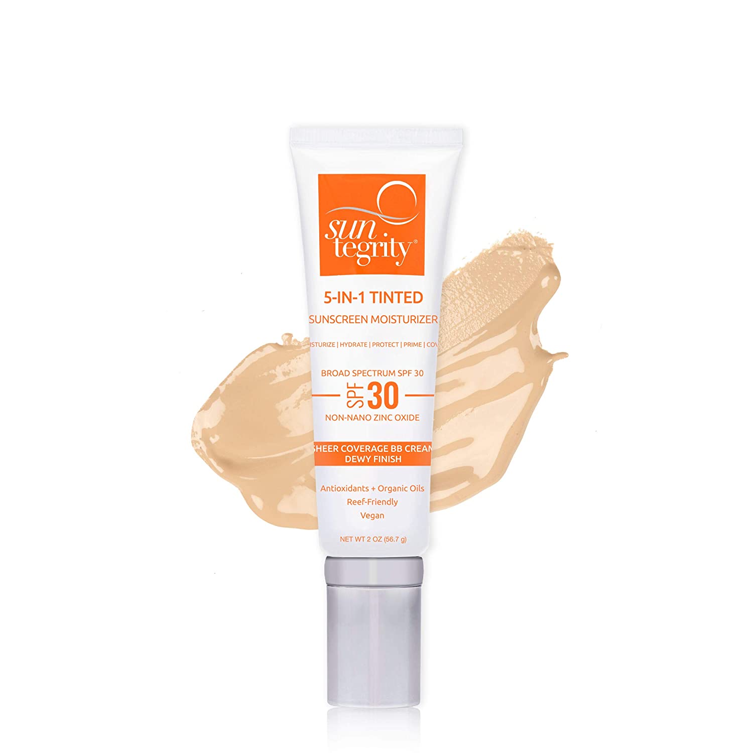 Suntegrity Tinted 5 in 1 Mineral Sunscreen for Face